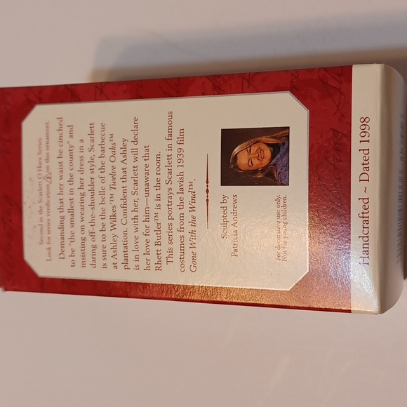 Hallmark Keepsake Ornament Scarlet O'Hara Collector's Series Gone with the Wind - Picture 3 of 16